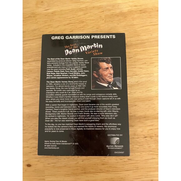 The Best Of The Dean Martin Variety Show Vol 5 DVD NEW - Picture 3 of 3